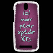 Coque HTC One SV LOL MDR Rose ZG