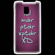 Coque LG P990 LOL MDR Rose ZG