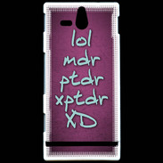 Coque Sony Xperia U LOL MDR Rose ZG