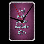 Grande pendule murale LOL MDR Rose ZG