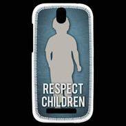 Coque HTC One SV Respect Children ZG