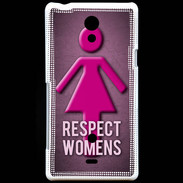 Coque Sony Xperia T Respect Women ZG