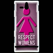 Coque Sony Xperia U Respect Women ZG