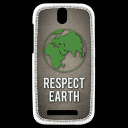 Coque HTC One SV Respect Earth ZG