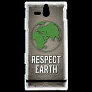 Coque Sony Xperia U Respect Earth ZG