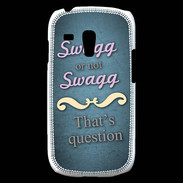 Coque Samsung Galaxy S3 Mini Swag or Not bleu ZG