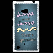 Coque Nokia Lumia 720 Swag or Not bleu ZG