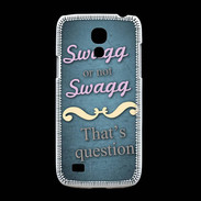 Coque Samsung Galaxy S4mini Swag or Not bleu ZG