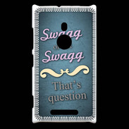Coque Nokia Lumia 925 Swag or Not bleu ZG
