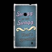 Coque Nokia Lumia 520 Swag or Not bleu ZG