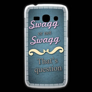 Coque Samsung Galaxy Ace3 Swag or Not bleu ZG