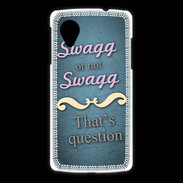Coque LG Nexus 5 Swag or Not bleu ZG