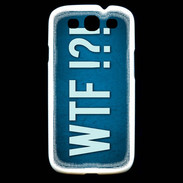 Coque Samsung Galaxy S3 WTF bleu ZG