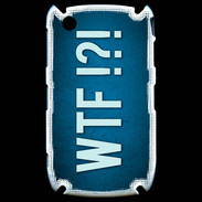 Coque Blackberry 8520 WTF bleu ZG