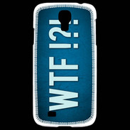Coque Samsung Galaxy S4 WTF bleu ZG