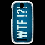 Coque HTC One SV WTF bleu ZG