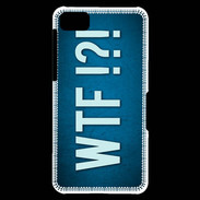 Coque Blackberry Z10 WTF bleu ZG