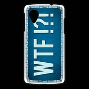 Coque LG Nexus 5 WTF bleu ZG