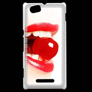 Coque Sony Xperia M Bouche sexy PR10