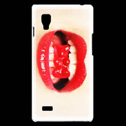 Coque LG Optimus L9 Bouche et nounours PR