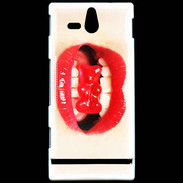 Coque Sony Xperia U Bouche et nounours PR