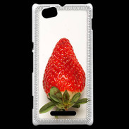 Coque Sony Xperia M Belle fraise PR