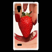 Coque LG Optimus L9 Plaisir et fraise PR10