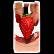 Coque LG P990 Plaisir et fraise PR10