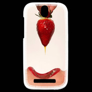 Coque HTC One SV Plaisir et fraise PR20