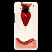 Coque HTC One Plaisir et fraise PR20