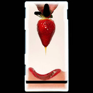 Coque Sony Xperia U Plaisir et fraise PR20