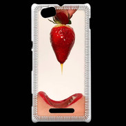 Coque Sony Xperia M Plaisir et fraise PR20