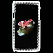 Coque Samsung Galaxy S Belle rose sur fond noir PR
