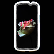 Coque Samsung Galaxy S3 Belle rose sur fond noir PR