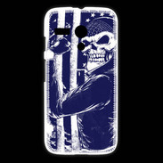 Coque Motorola G Tête de mort Biker USA
