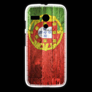 Coque Motorola G Drapeau Portugal imitation bois