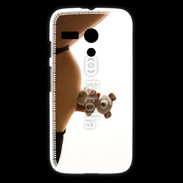 Coque Motorola G Femme enceinte avec peluche