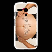 Coque Motorola G Femme enceinte ventre 