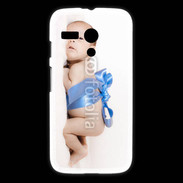 Coque Motorola G Bébé ruban bleu