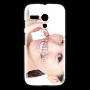 Coque Motorola G Femme asiatique glamour et souriante