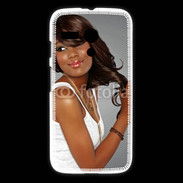 Coque Motorola G Femme metisse noire