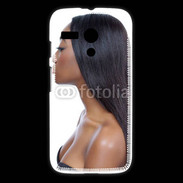 Coque Motorola G Femme metisse noire 2