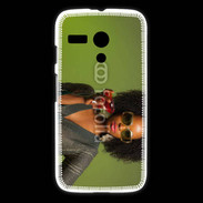 Coque Motorola G Femme metisse noire 3