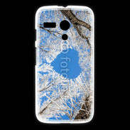 Coque Motorola G arbres enneigés coeur