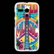 Coque Motorola G Peace love music 3