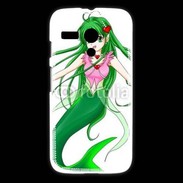 Coque Motorola G Fille manga verte