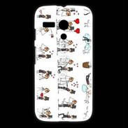 Coque Motorola G Bande dessinée de mariés