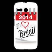 Coque Motorola G I love Bresil 2014