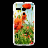 Coque Motorola G Champs de coquelicots