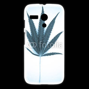 Coque Motorola G Marijuana en bleu et blanc